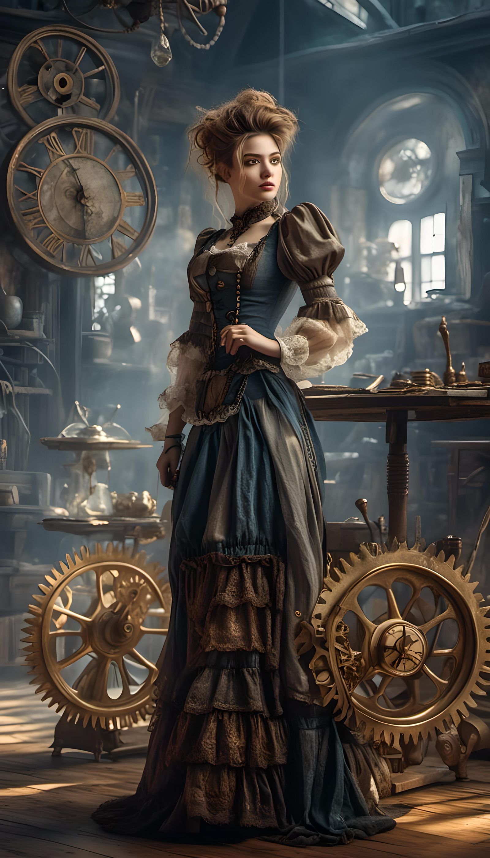 I think my dress is caught, in this mechanism…