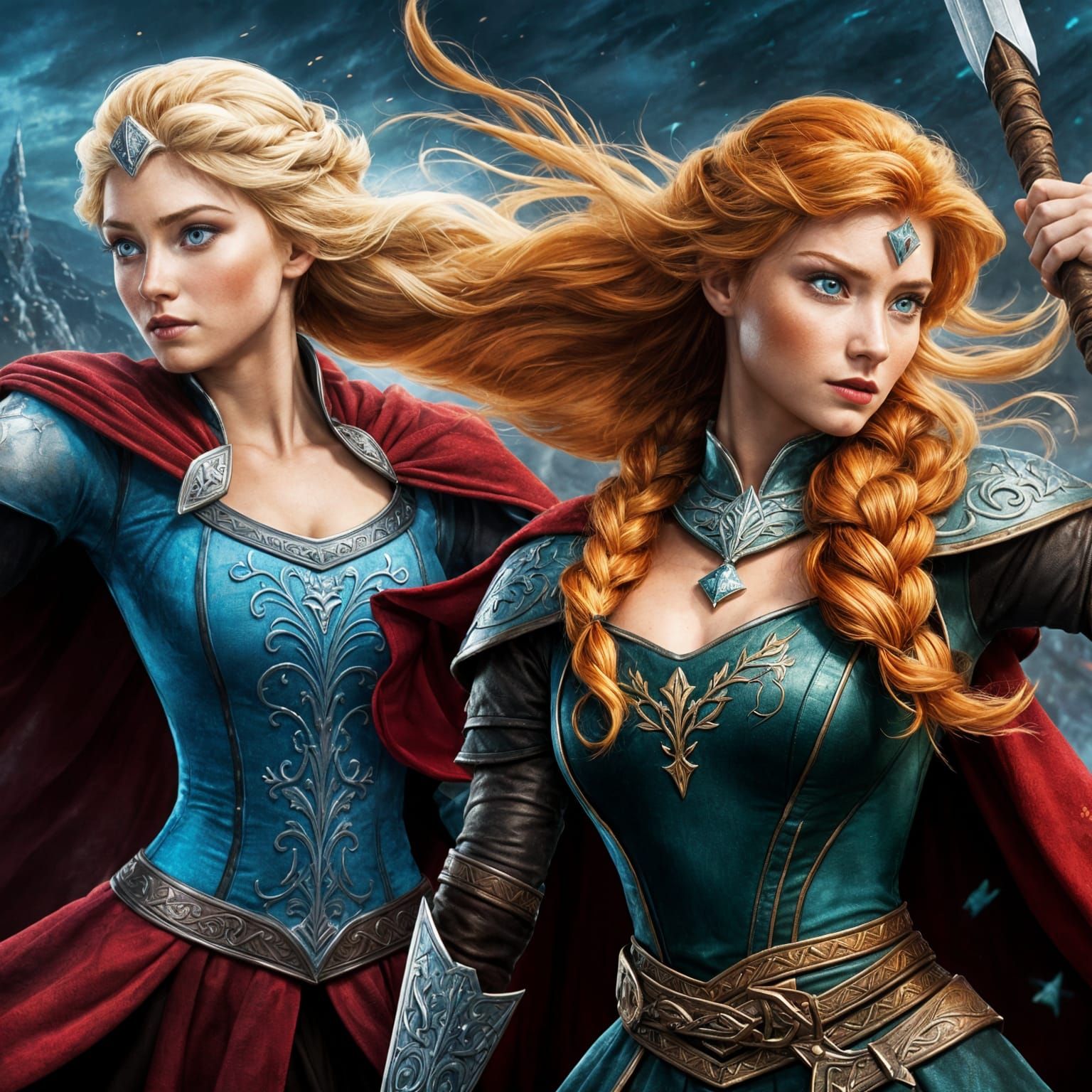 Fierce Viking Queens Stand Strong in Battle