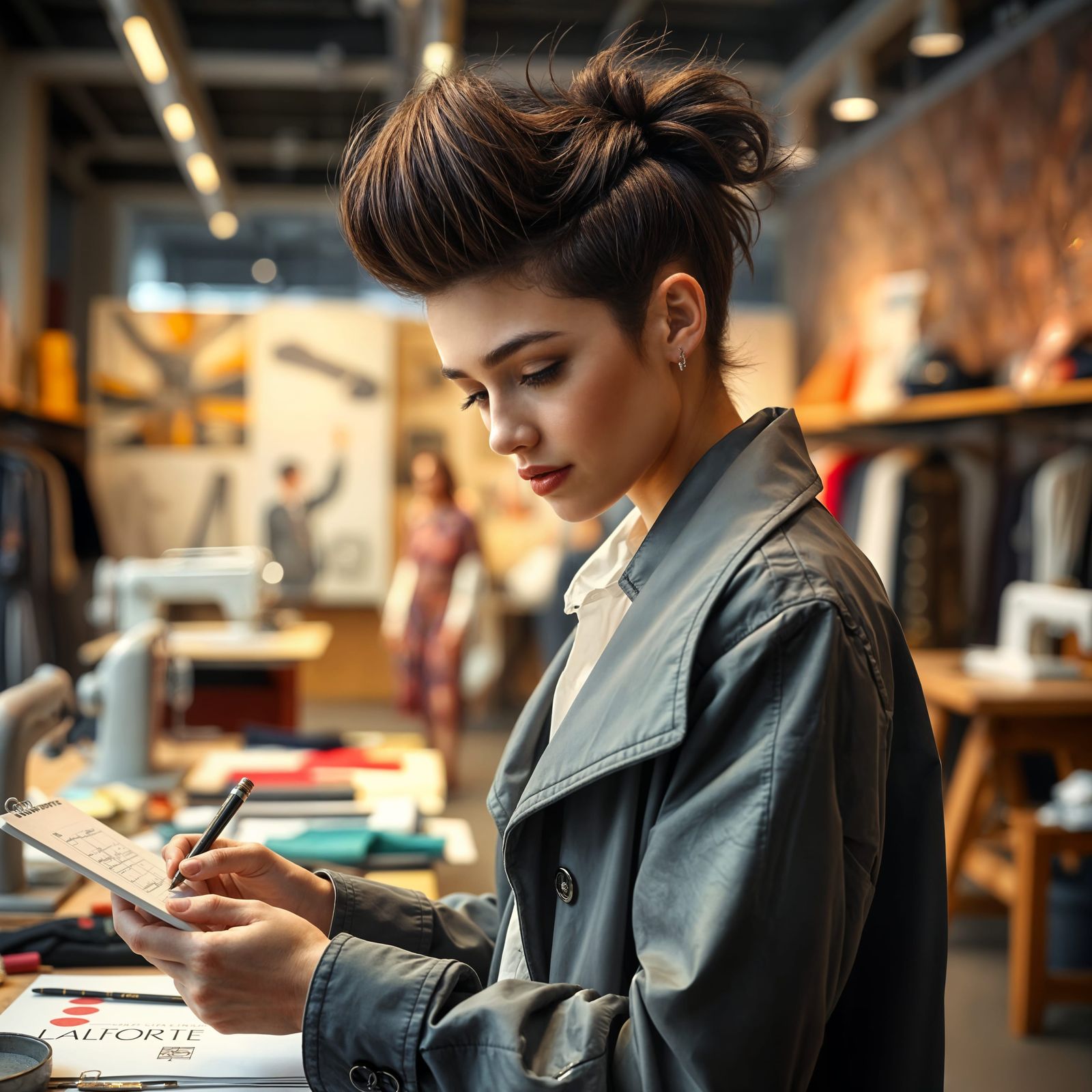 Young British Fashion Designer in London's Vibrant Scene