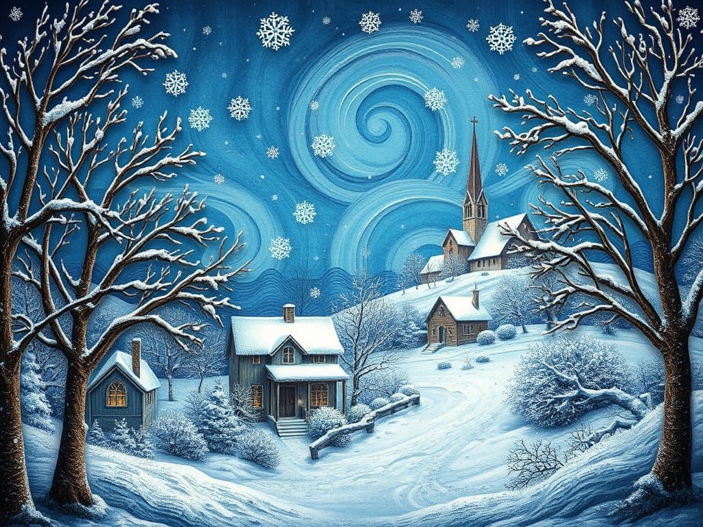 Enchanted Winter Wonderland Scene
