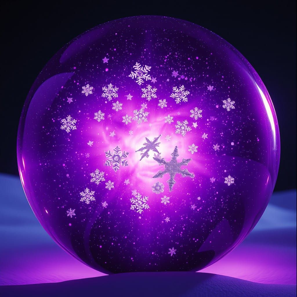 Galactic Snowglobe Radiates Ethereal Glow