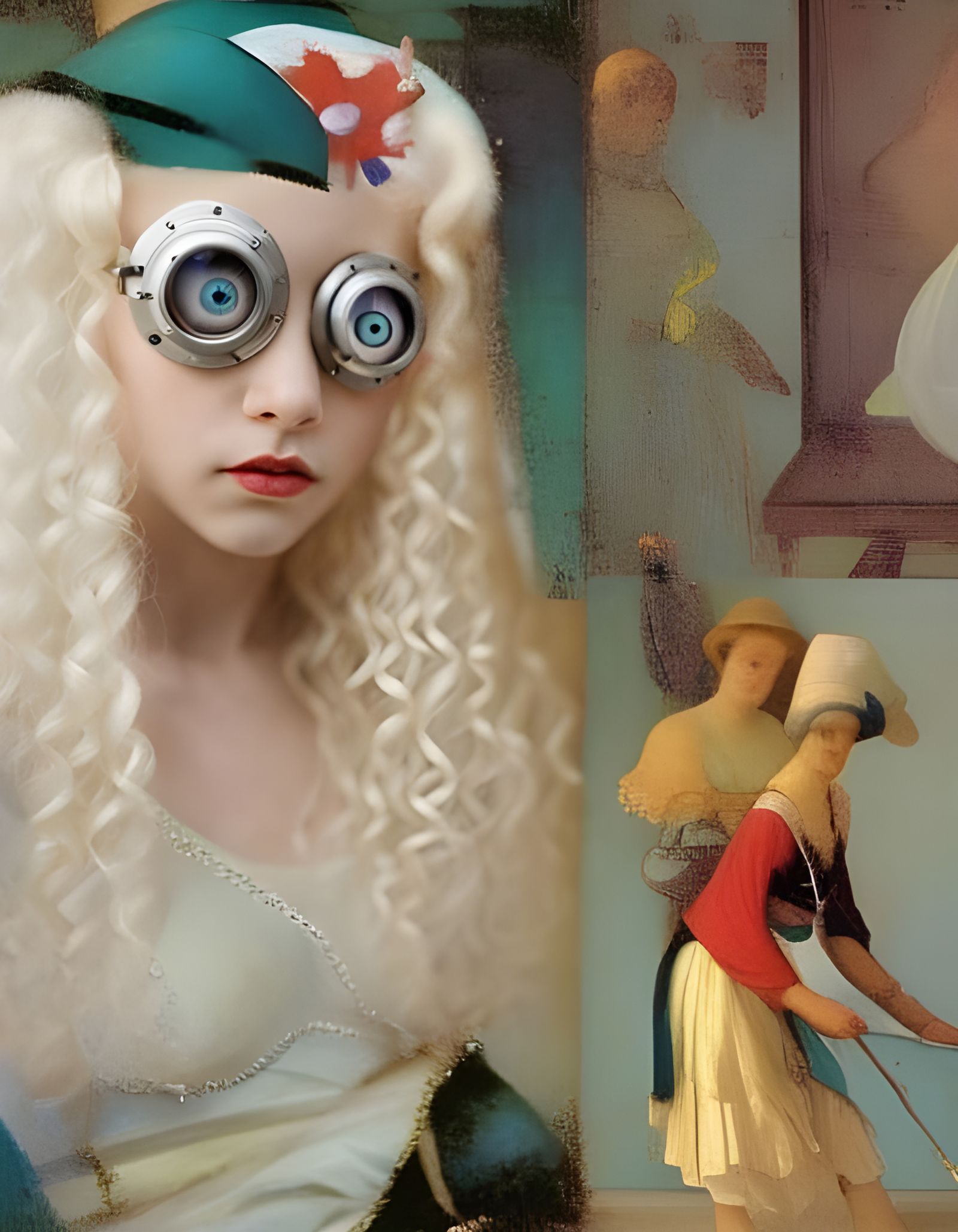 Bathing Beauties: Vermeer-Inspired Oil Painting