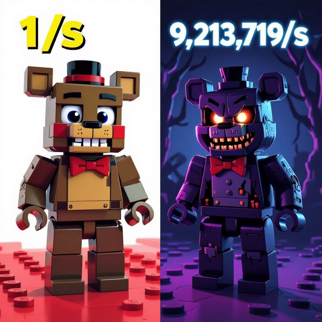 Freddy Fazbear LEGO Style Game Thumbnail