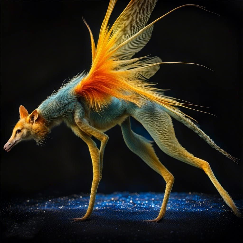 I am assured that the trail of 'particles behind our flying dog is a special effect not as some would have - effluent...
