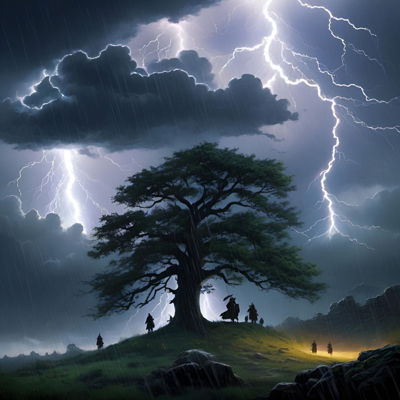 When shall we three meet again?
 come thunder, lightning or rain.
When the hurly-burly's done, When the battle's lost an...