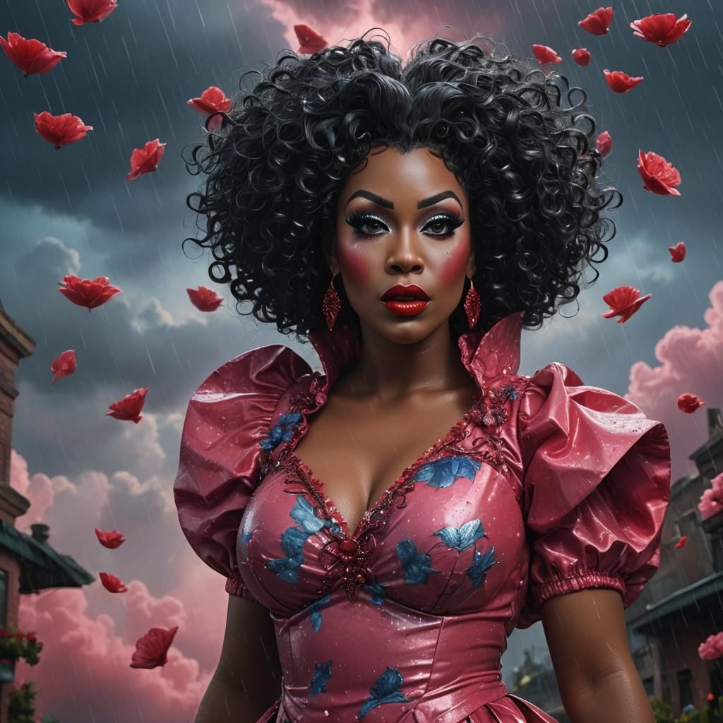 Glamorous Drag Queen Portrait in a Fantasy Setting