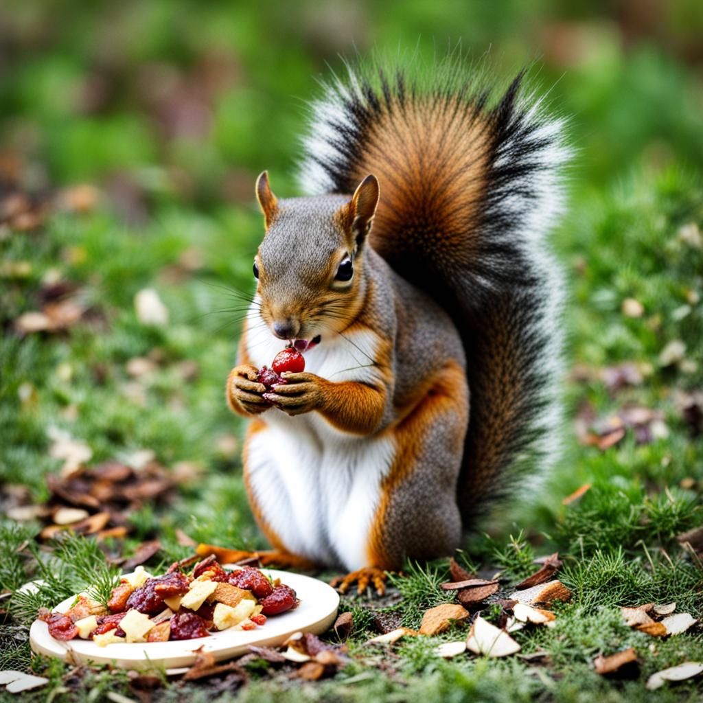Squirrel Eating