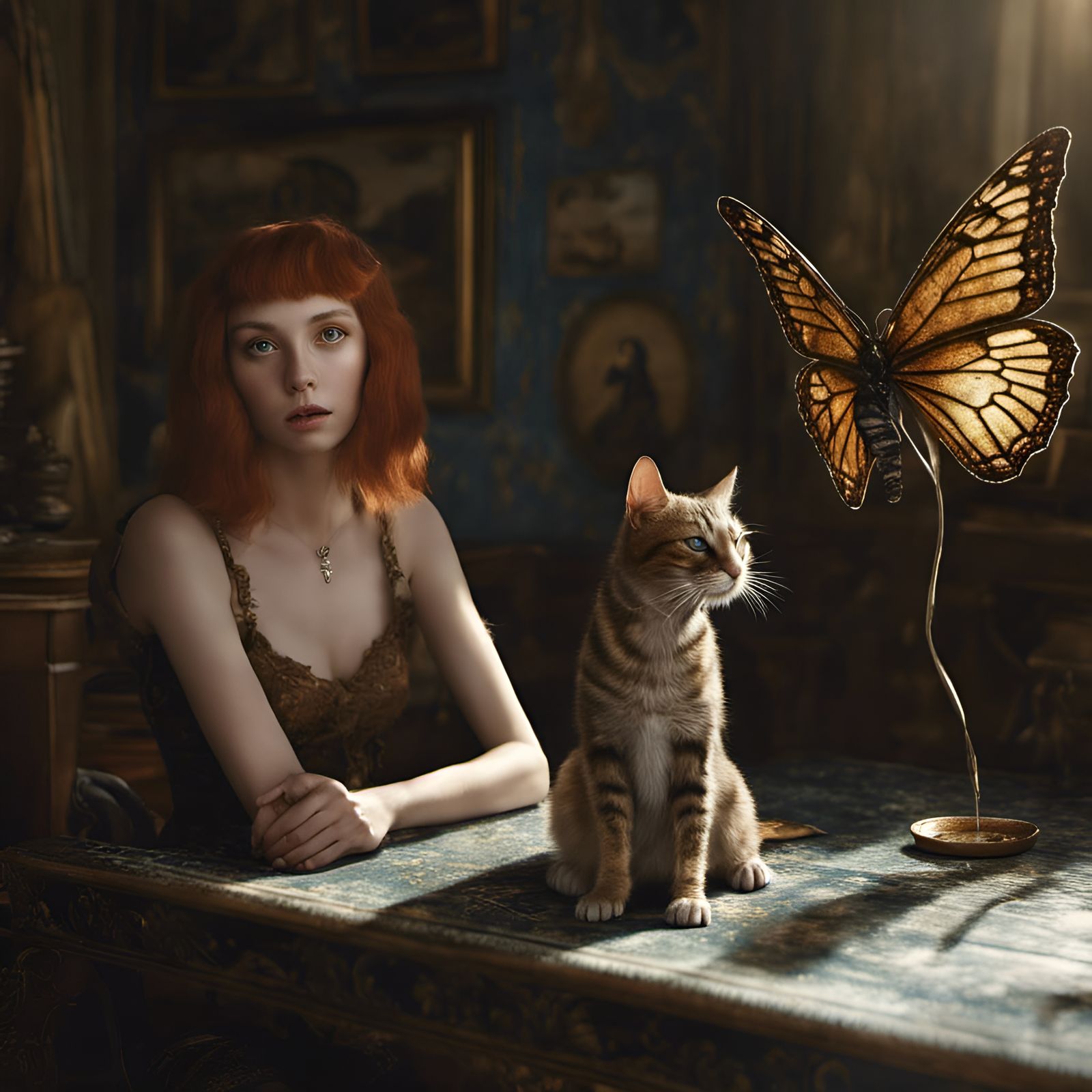 Eldritch Alien Pets in Magical Realism Style