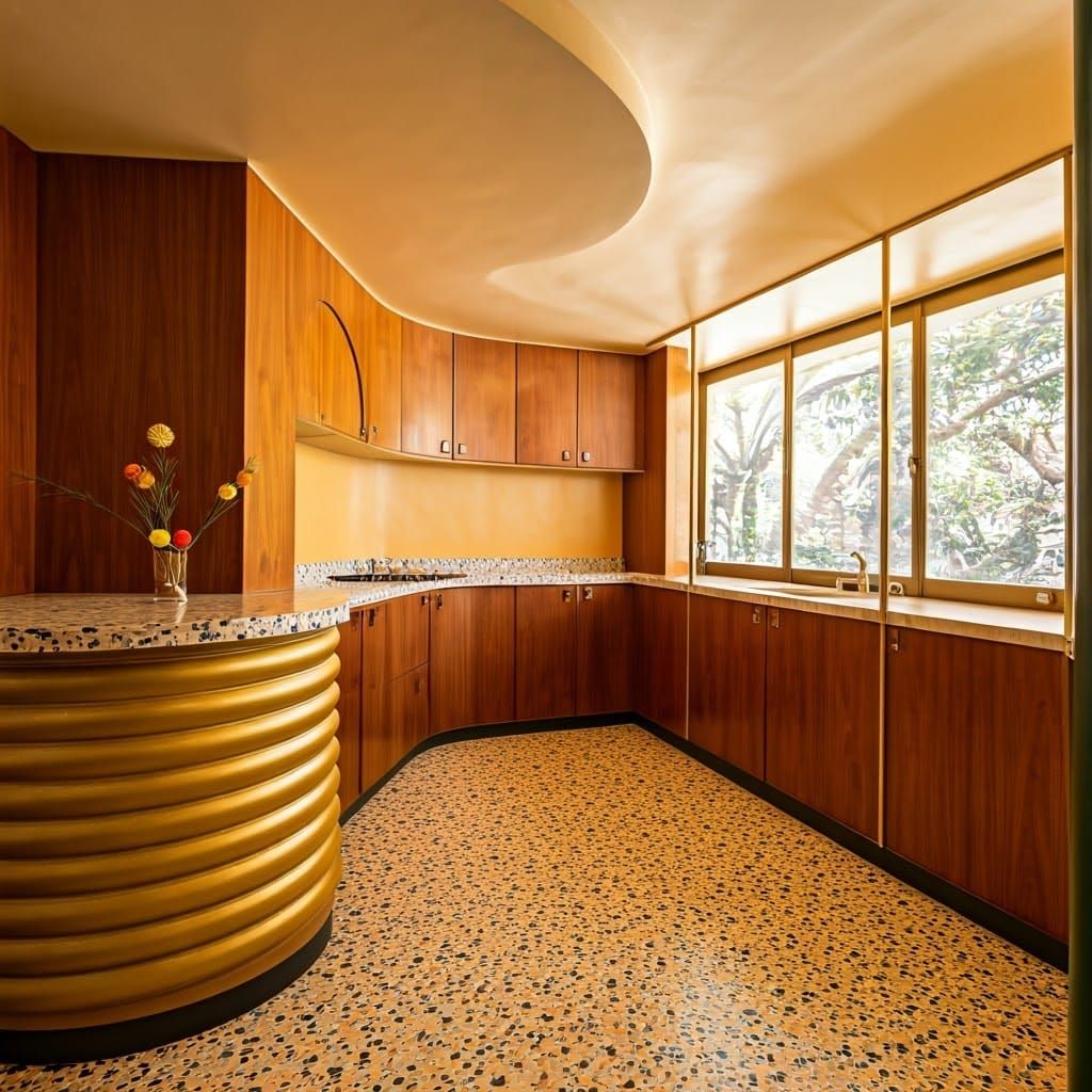 Vibrant Space Age Kitchen Inspired by Joe Colombo