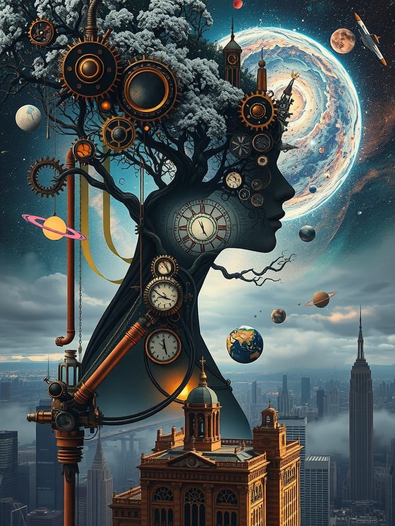 Steampunk Princess in Celestial Metropolis