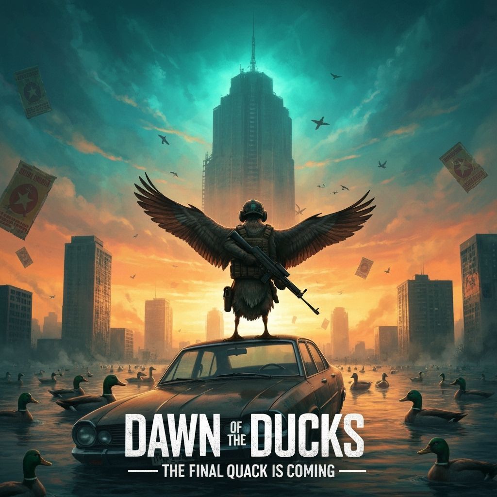 Duck Commander in Apocalyptic Cityscape