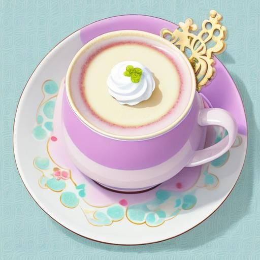 Pearl Milk Tea Panna Cotta, Anime Key Visual