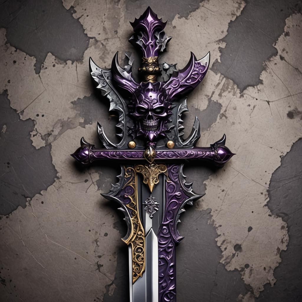 Mythical Sword with Fruit Motifs in One Piece Style