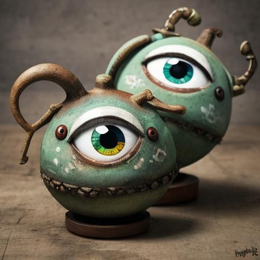 Grotesque Popped Eyes Close-Up