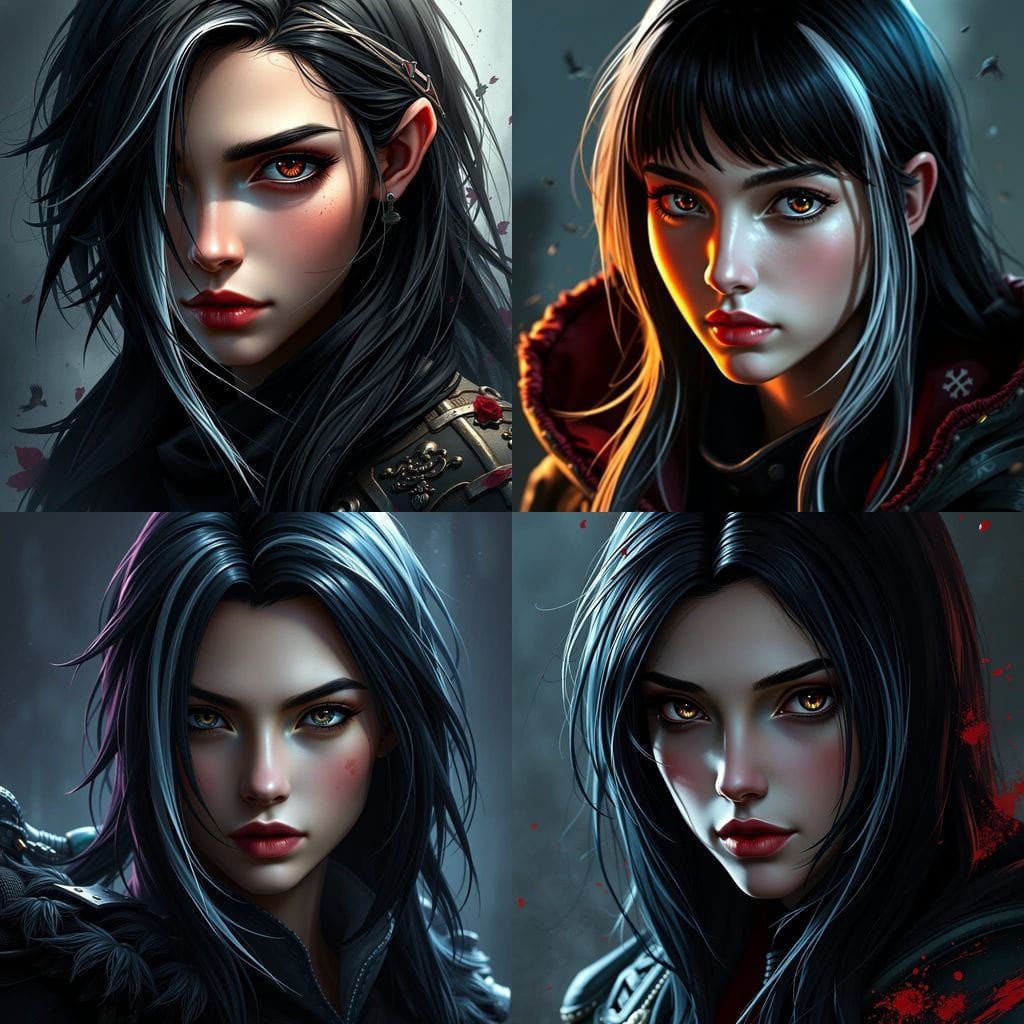 Medieval Apprentice Maiden with Piercing Gaze