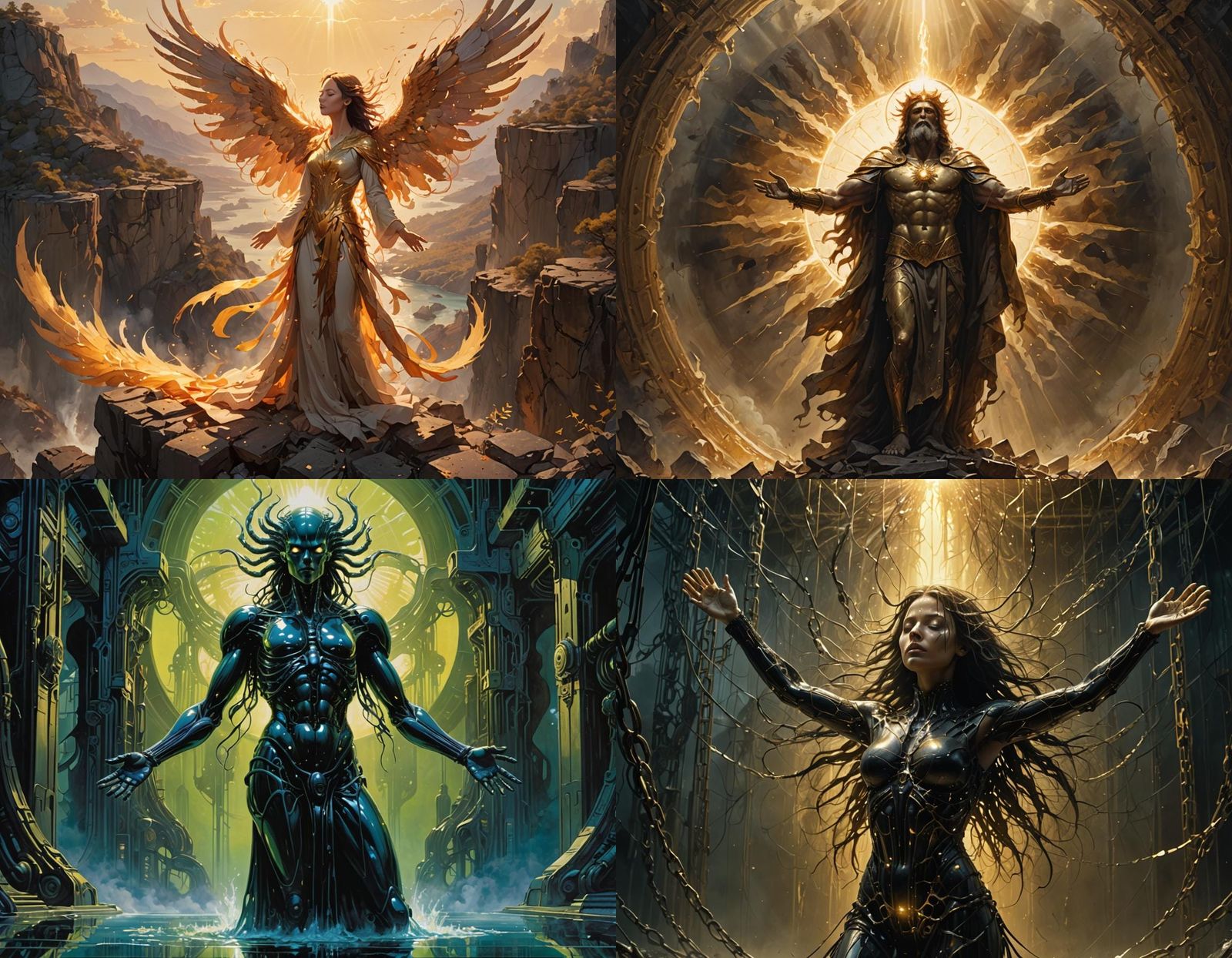 Radiant Sun Shatters Fears in Surreal Light