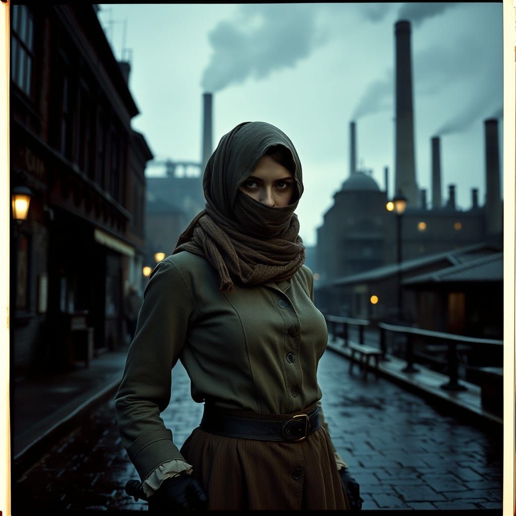 Gritty Victorian Thief Emerge from Industrial Shadows