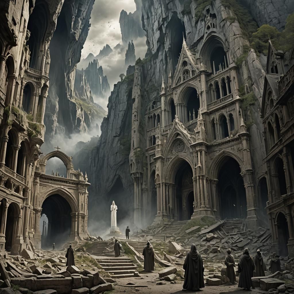 Ethereal Apparition in Detailed Matte Painting