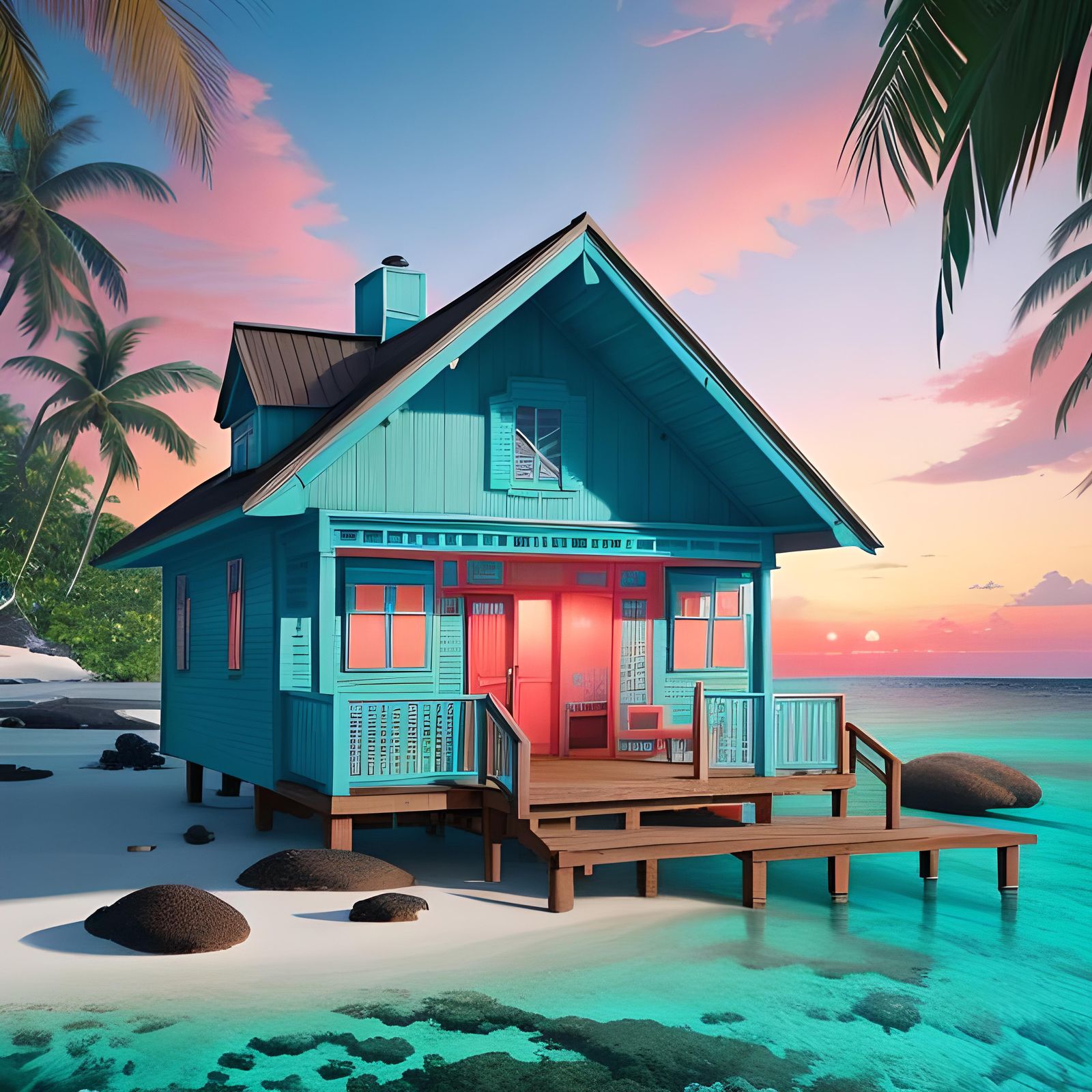 Paradise Island Beach House in Ultra Detail