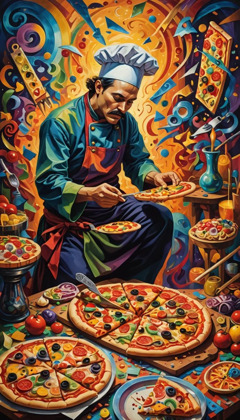 Surrealist Death Chef Designs Cubist Pizza