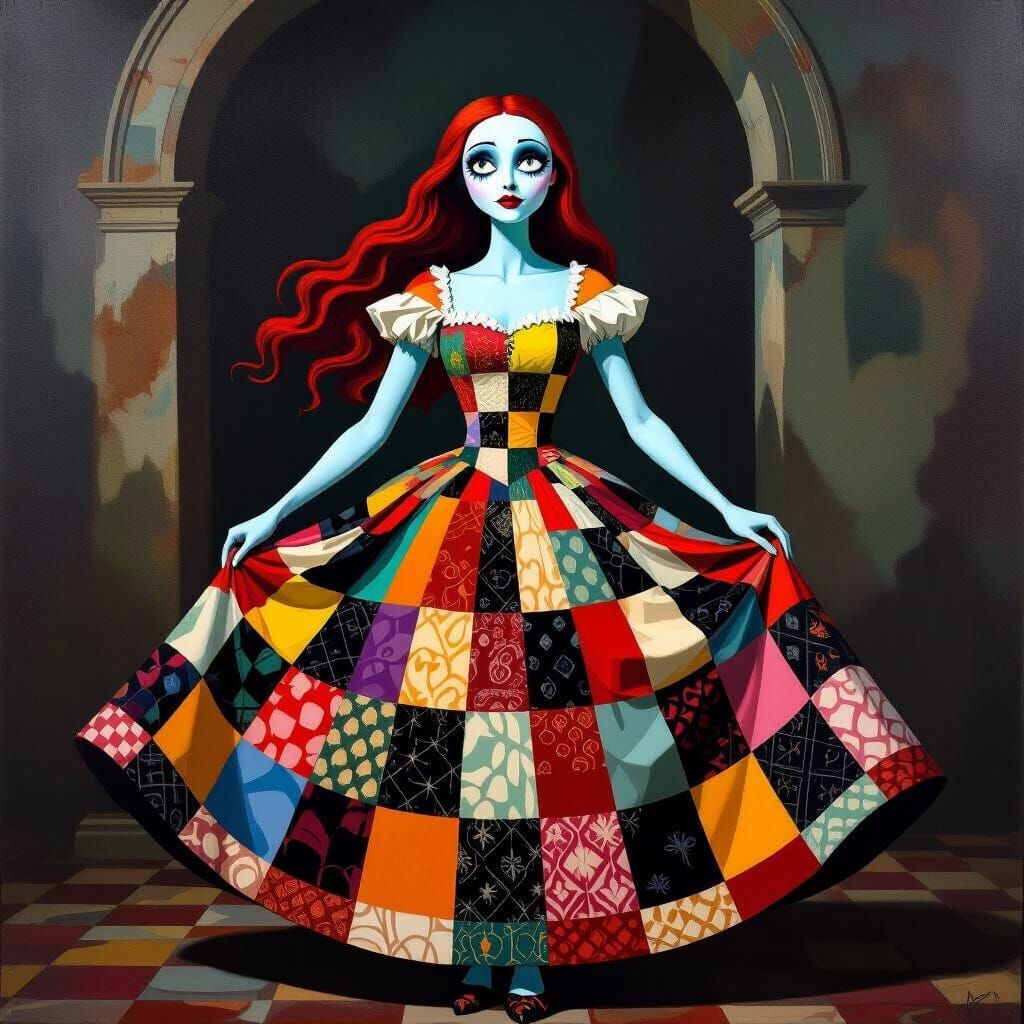 Impressionist Portrait of Sally with Romantic Realism