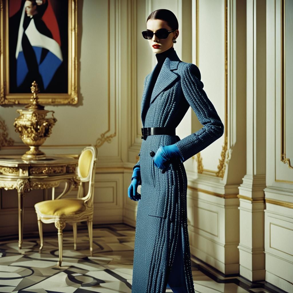 Futuristic London: High Fashion Portrait by Dior