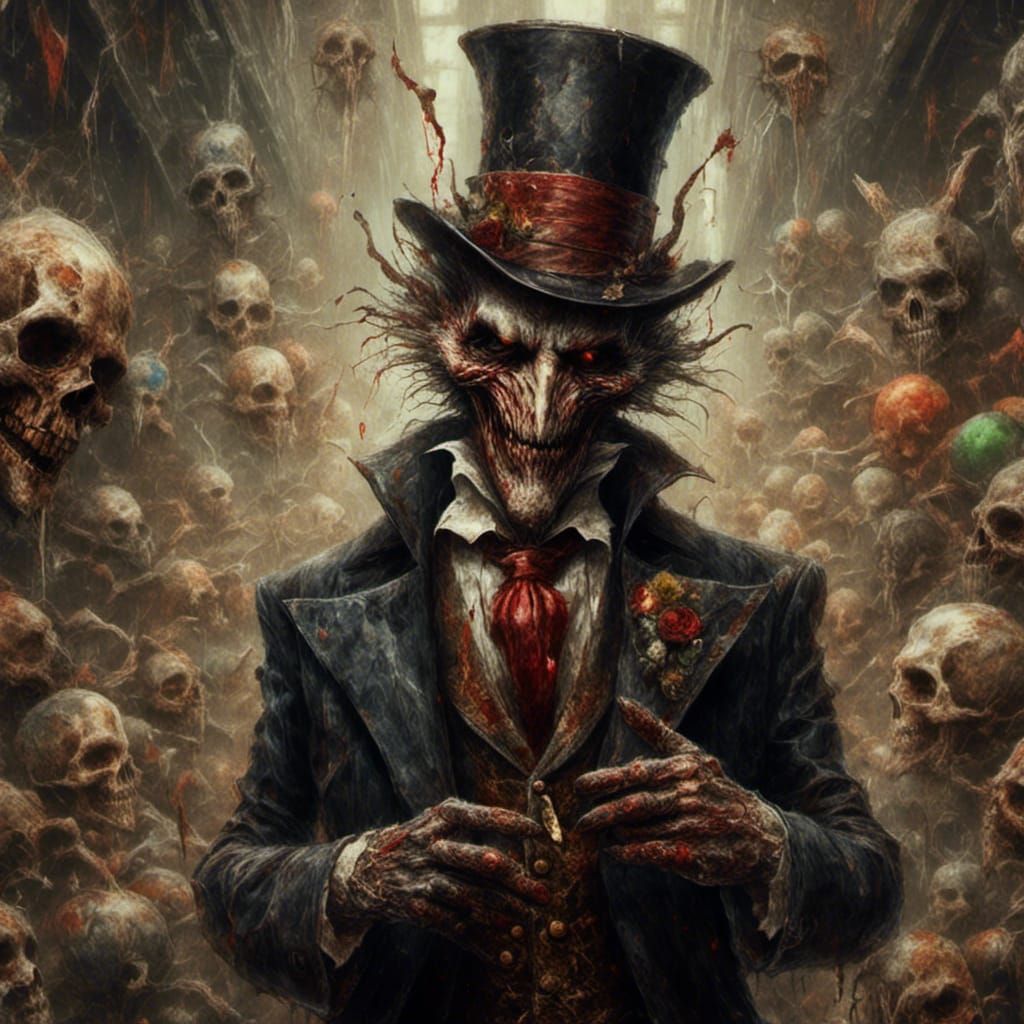 Evil Mobster Villain in Hyperreal Style