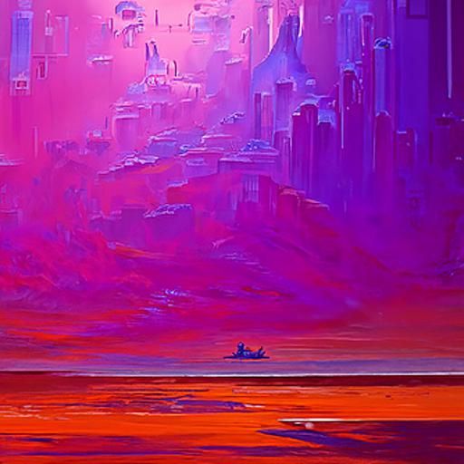 Programmer Hacking World as Oil Painting