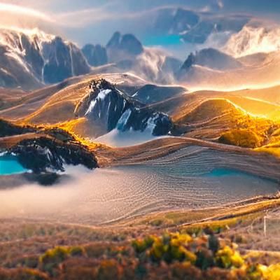 Lush Green Landscape Under Blue Sky