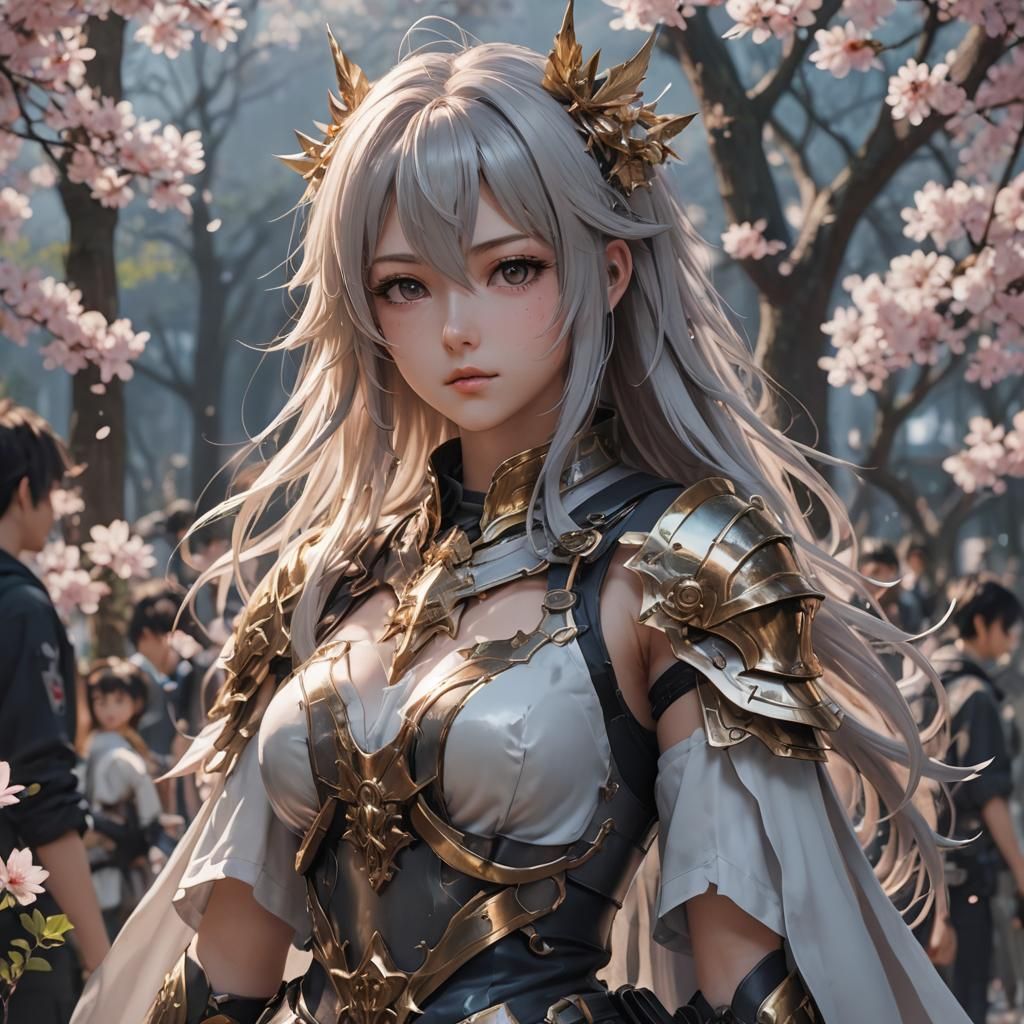 Detailed 3D Anime Art Inspired by WLOP
