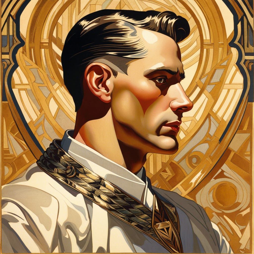 Hyperrealistic, 16k resolution, a man in a dignified pose, i...