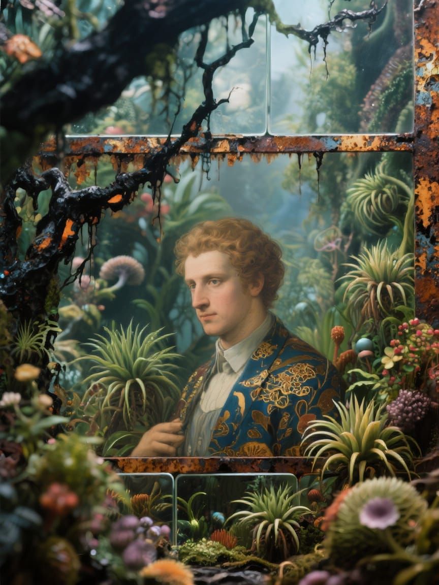 B is a B Filled with Otherworldly Life Charred and Rusty Row...