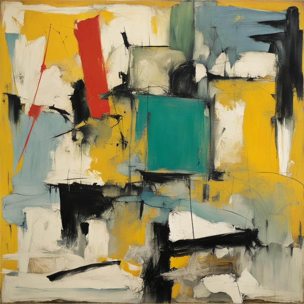 Heartbreak Hotel: Abstract Expressionism Painting