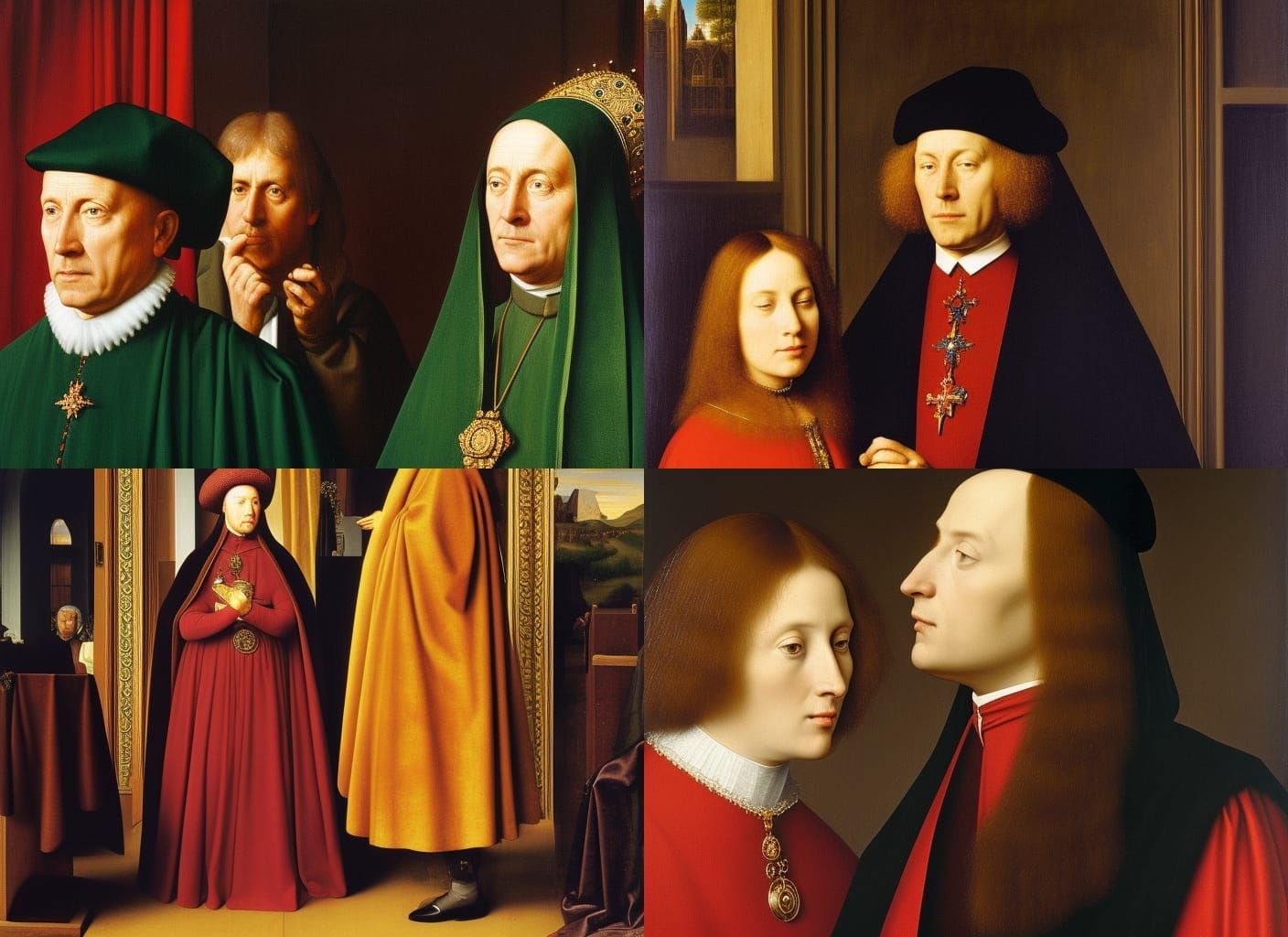 Portrait in the Style of Van Eyck