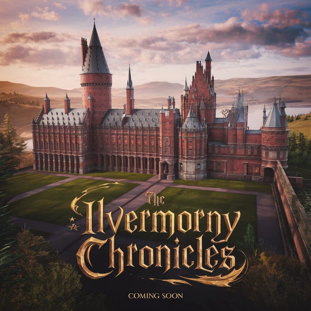 Harvard Aesthetic Red Granite Castle Matte Painting