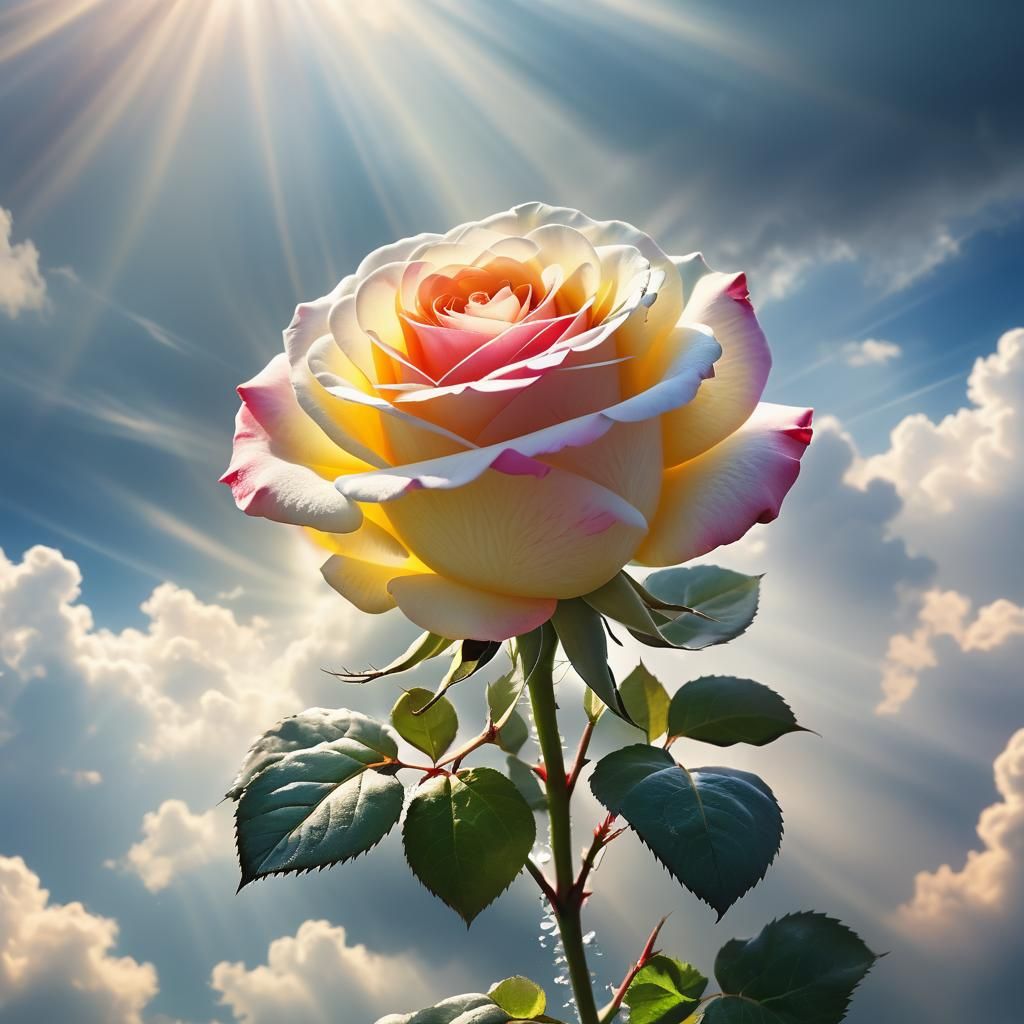 Mystical Rose in Divine Light