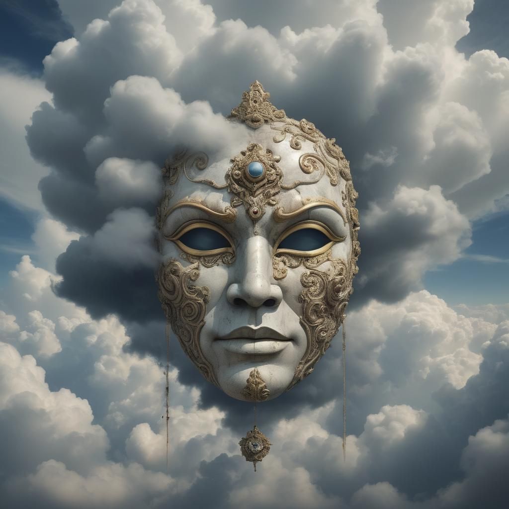 wonderful mask of hypocrisy in the clouds