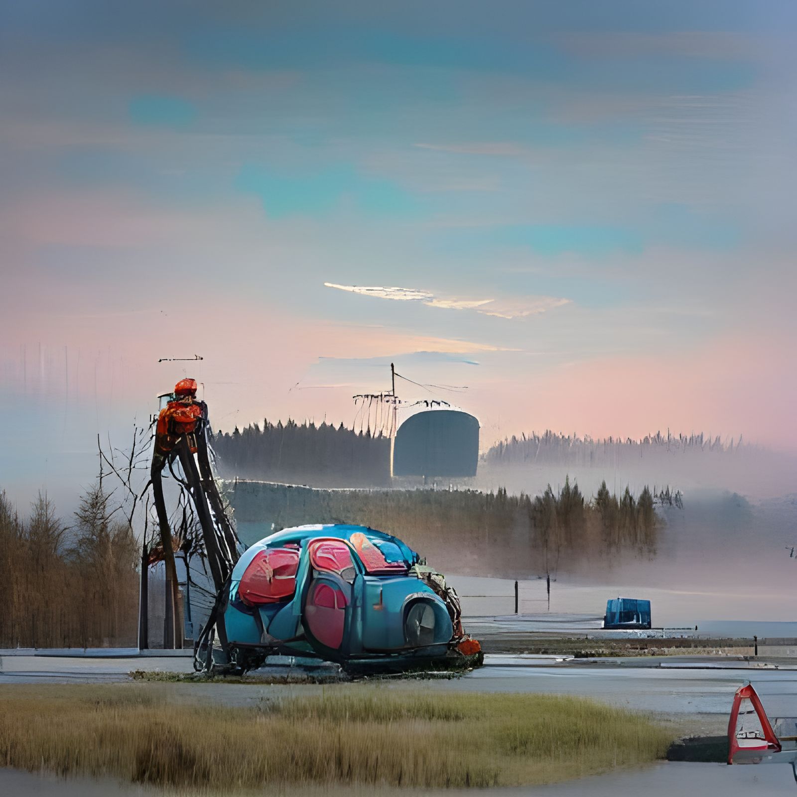 Bleak Sci-Fi Landscape Inspired by Post-Apocalyptic Art