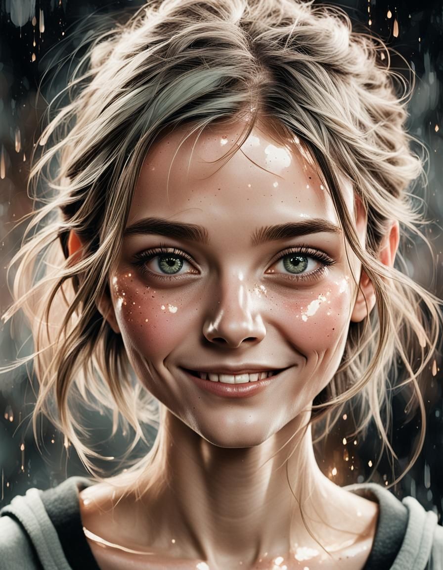 Warm Smile Portrait with Softbox Lighting