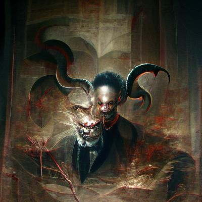 Sinister Asmodeus Illustration in Fantasy Art Style