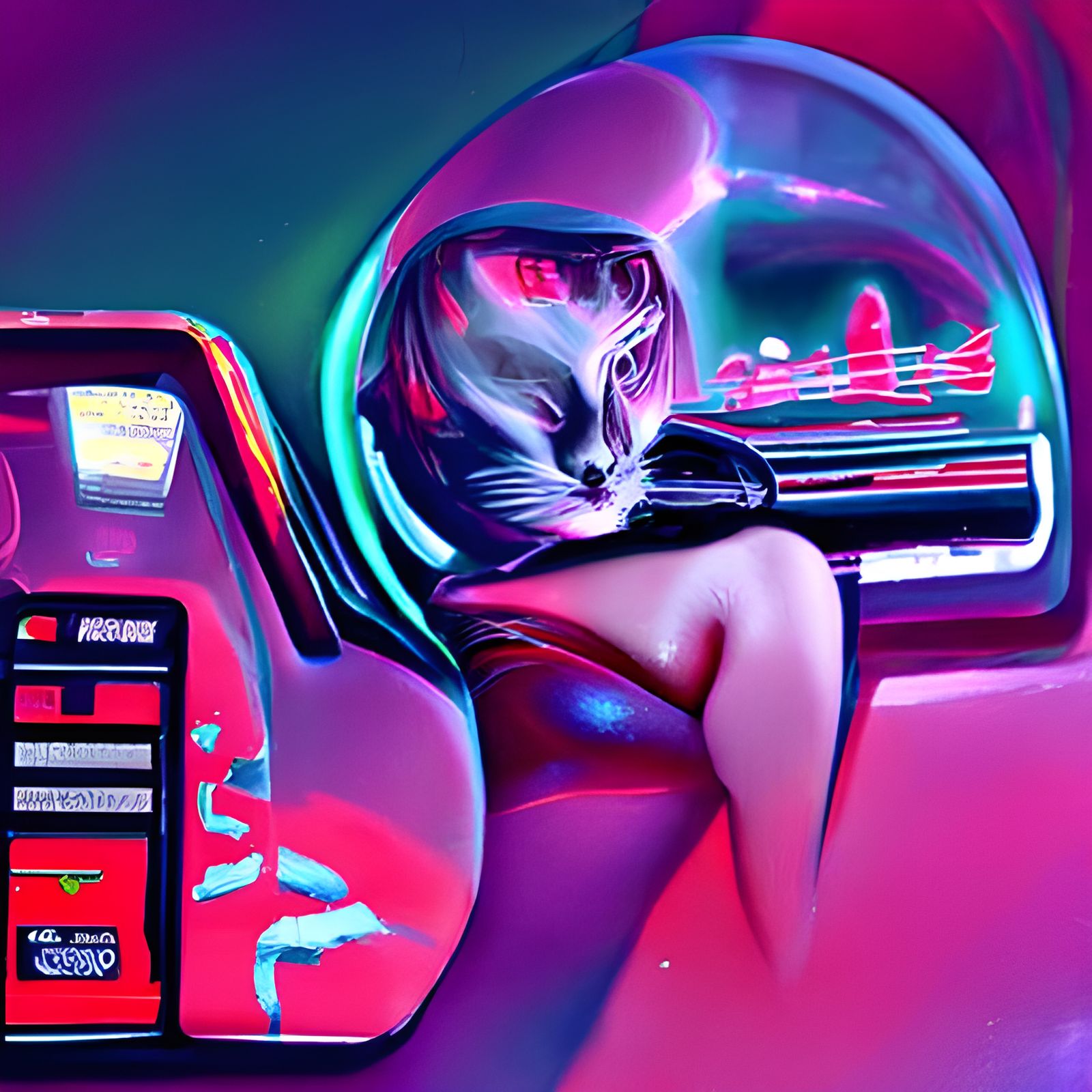 Woman with cat