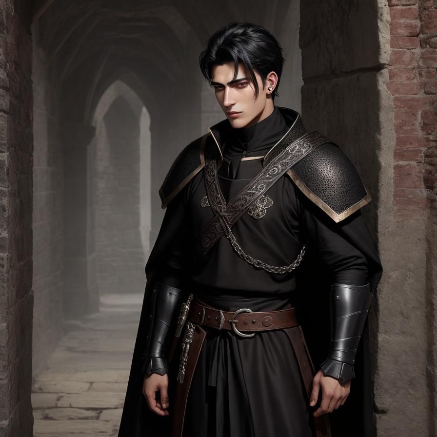 Medieval Royal Portrait: Young Man with Scar