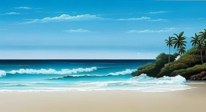 a fantasy seascape