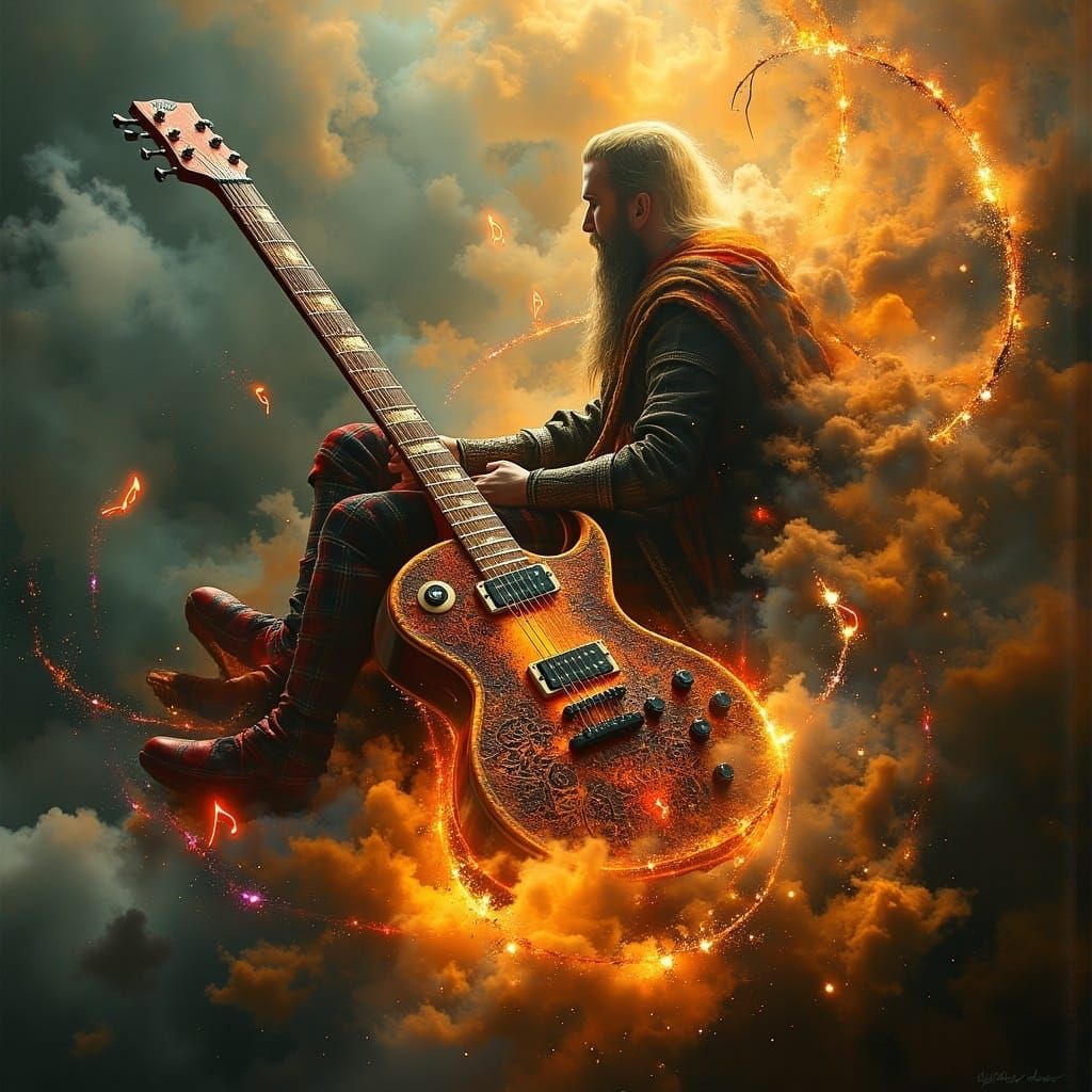 Mystical Encounter: Scottish Warriors in a Dream Realm