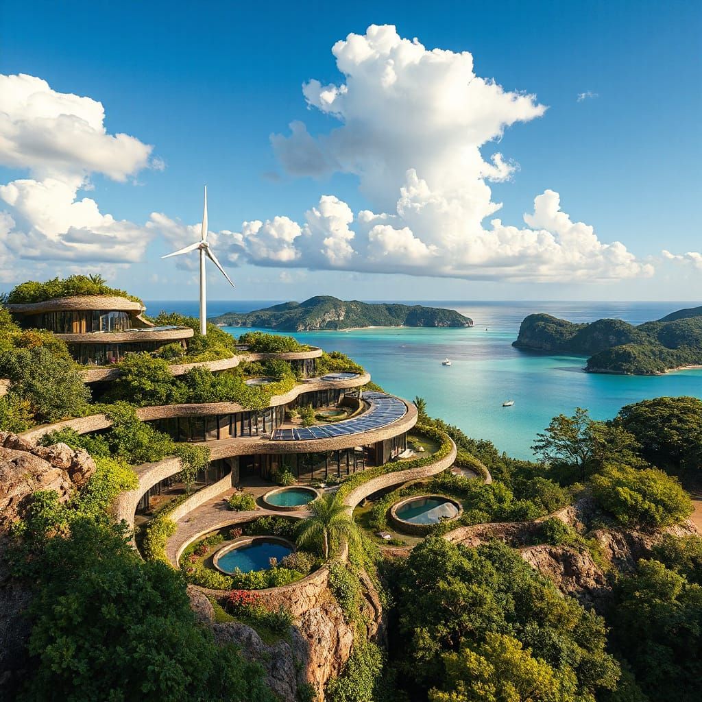 Eco-Friendly Solarpunk Community Blends into Recovering Fore...
