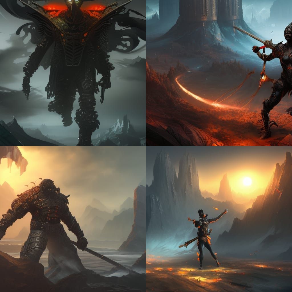 Detailed Black Ninji Fantasy Concept Art