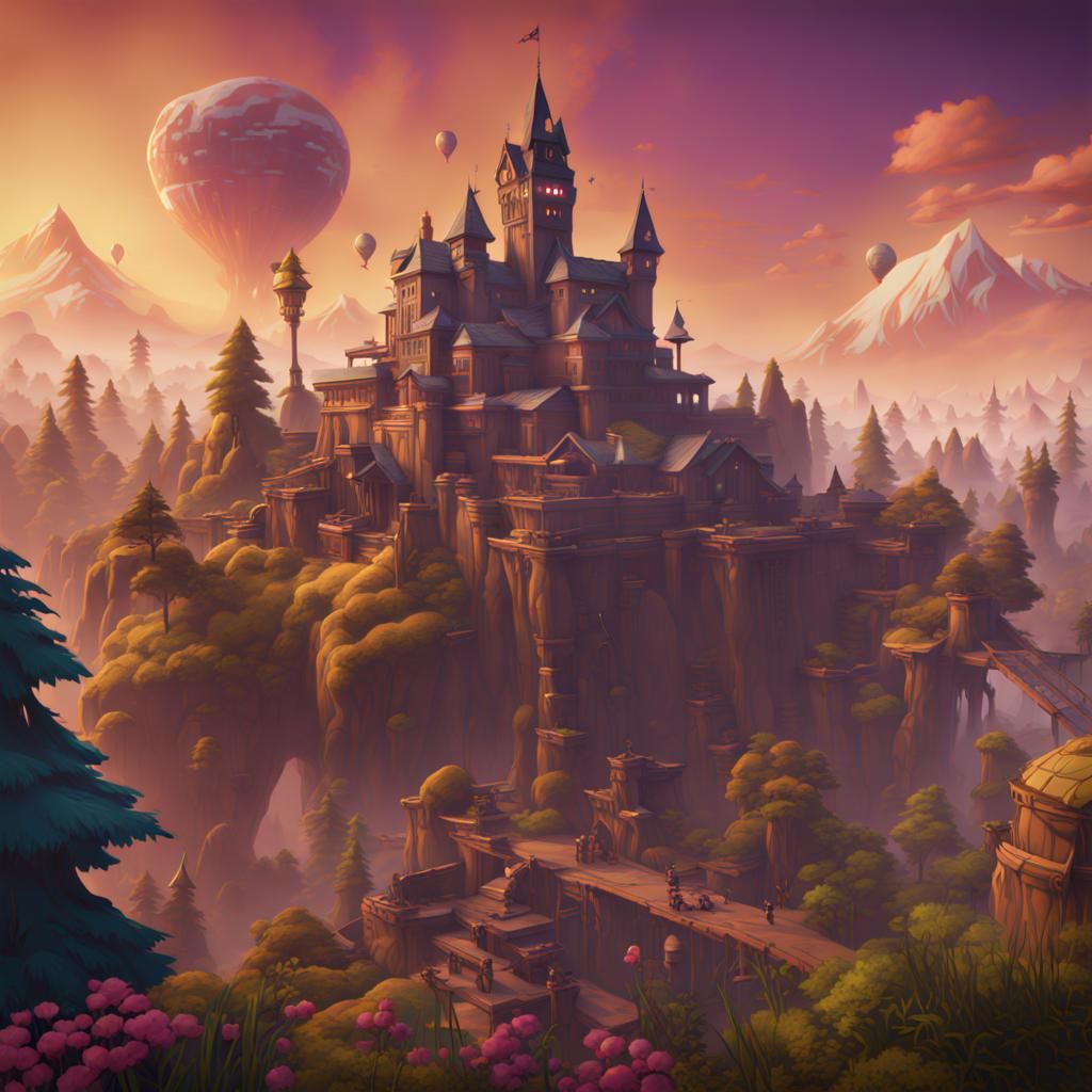 Detailed Fortnite Matte Painting in Unreal Engine 5