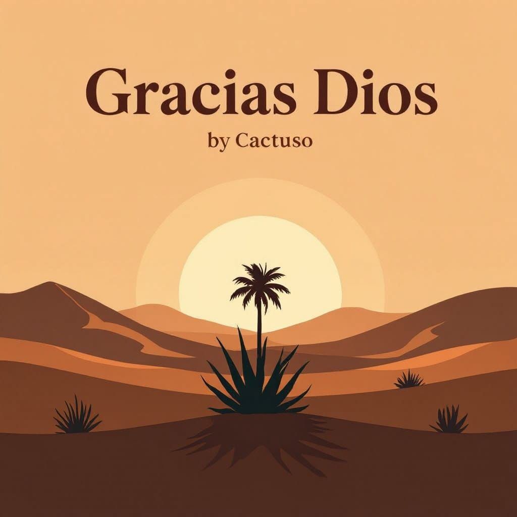 Hope and Liberation in Minimalist Gracias Dios Album Cover