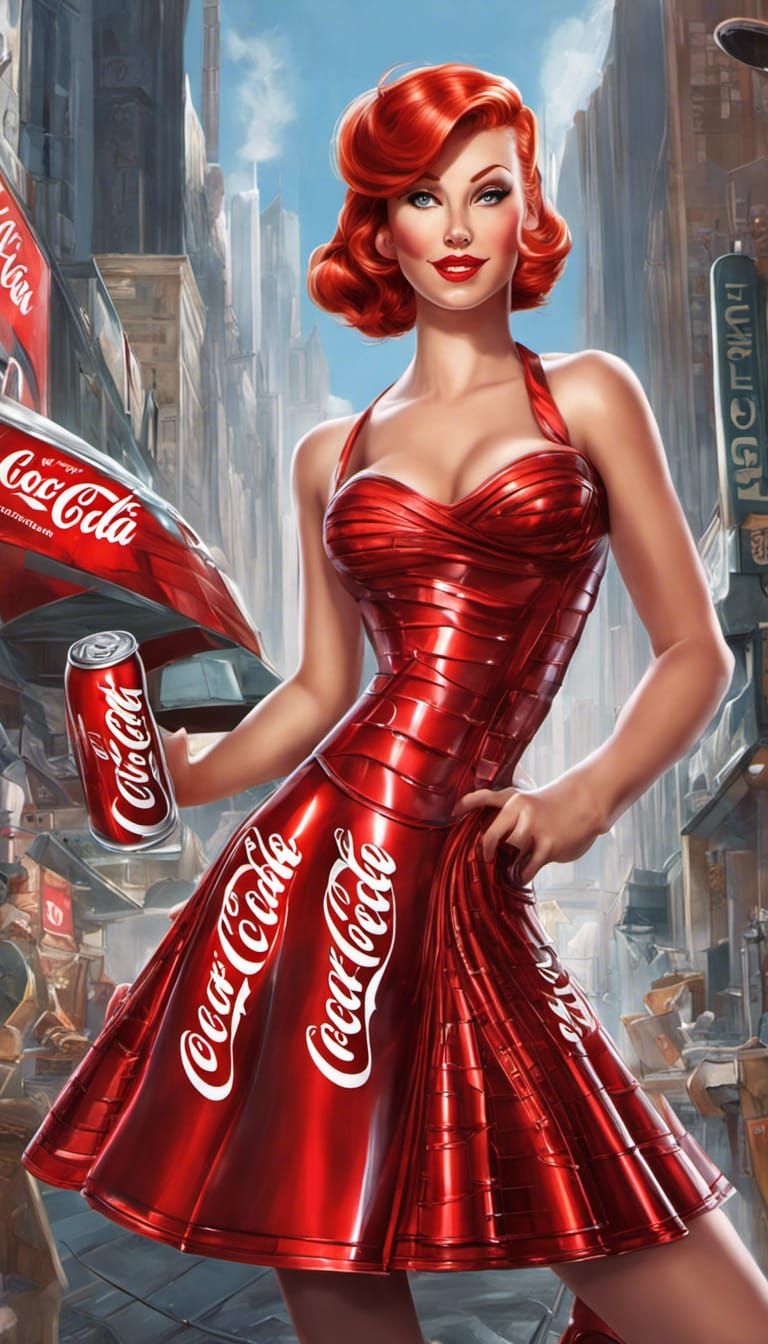 Coke can dress