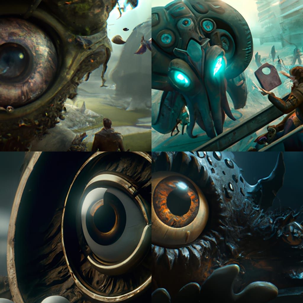 Dark Fantasy World Where Everything Has Eyes